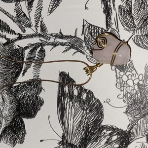 Rose Quartz Crystal Necklace